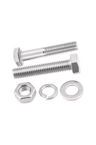 Akb M8x120mm Altıköşe Altıgen,anahtar Başlı Vida , Somun , Rondela Ve Yaylı Pul 3 Takım Rf146 M8x120