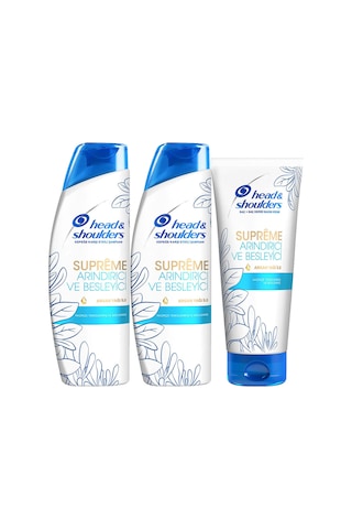 Head & Shoulders Supreme Şampuan 2 x 300 ML + Saç Kremi 220 ML