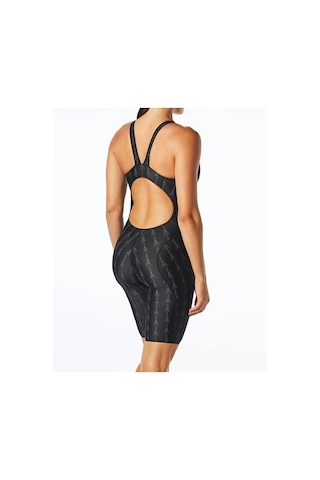 Tyr Aerofit Shortjohn U12 Uyumlu Kadın Yüzücü Mayo - Fusion Siyah