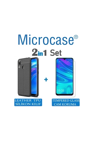 Huawei P Smart 2019 Leather Serisi Silikon Kilif + Cam (Seç) 342634006