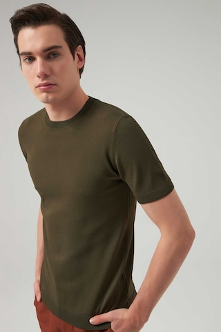 D's Damat Slim Fit Haki Rayon Triko T-shirt 2ef069421003m Haki