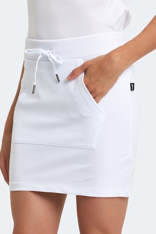 Slazenger Vıggo 2 Li Set Kadın Şort Beyaz - Haki