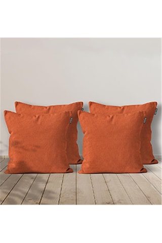 Goccia Kadife Dokulu Kırlent Kılıfı 4'lü Kiremit - 1984