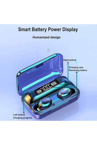 Novahub F9-5 Tws Kablosuz Kulaklık: 8d Hifi Ses, Gürültü Engelleme, 1200mah Şarj Kutusu İle Şık Ve Pratik