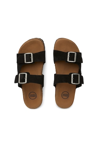 Jack & Jones Jack Jones Erkek Deri Terlik 12231428 Siyah
