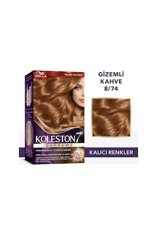 Koleston Supreme Kit Saç Boyası 8/74 Gizemli Kahve