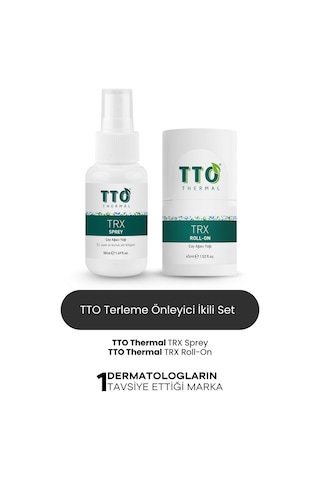 Tto Trx Sprey ve Roll-On Paketi Terleme Önleyici(Çay Ağacı Yağı/Tea Tree Oil)