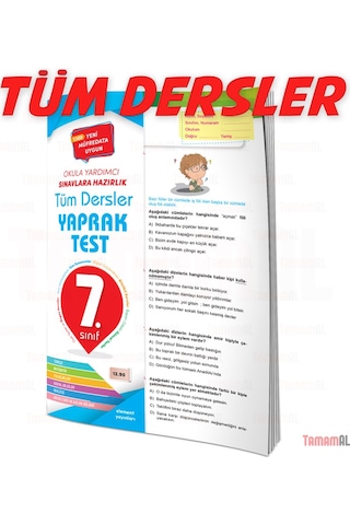 7.Sınıf Tüm Dersler Soru Bankası + Yaprak Test Set Element