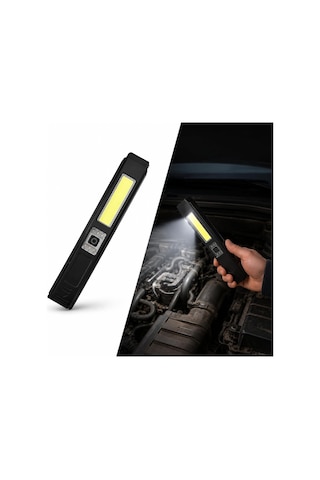 Gold Silver Şarjlı Led Çalışma Lambası, Cob + Xte El Feneri, 180 Ayarlanabilir, Manyetik Tabanlı, Type-c Hızl