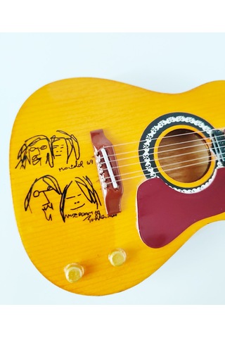 El Yapımı 1/4 Ölçek Minyatür Elektro Akustik Gitar J160e