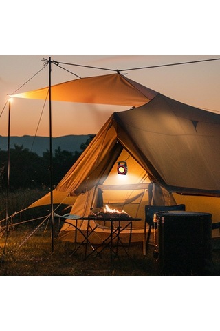 Teltree Kırmızı Cob Güneş Enerjili El Feneri, Usb Şarjlı, Çok Fonksiyonlu, Su Geçirmez, Kamp Ve Açık Hava Işığı Çok Renkli