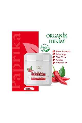 Paprika Biberli Balsam Kas Eklem Ve Besleyici Masaj Jeli 500 Ml