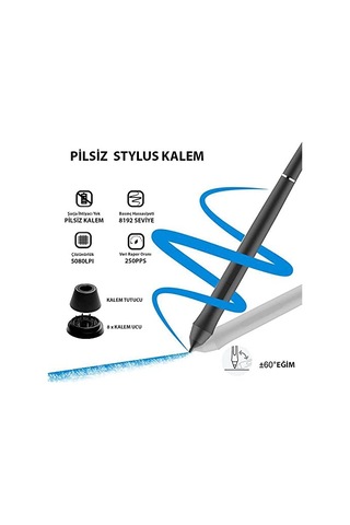 Ve Vk1200 Grafik Tabletler Için 8192l Pilsiz -p05