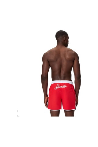 Speedo Solid Logo Volley 16" Erkek Şort Mayo Kırmızı
