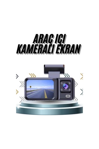 Hubrendy Dvr Araç İçi Kamera Ön Ve İç Kamera 2 İnç Ekranlı Çift Kamera