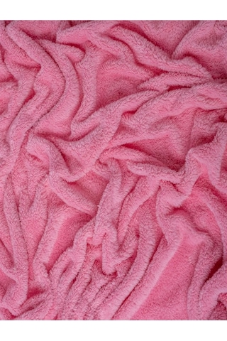 Gürgen Ahşap Ayak,sırtlı Berjer Pembe Renkli Peluş Kumaş, Dekoratif Puff,çay Seti, Koltuk Pembe