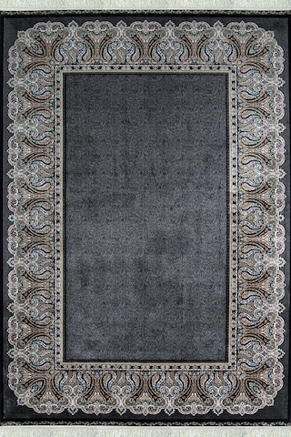Romans Herat 2808 Koyu Lacivert - İpeksi Dokulu Desenli Salon Halısı