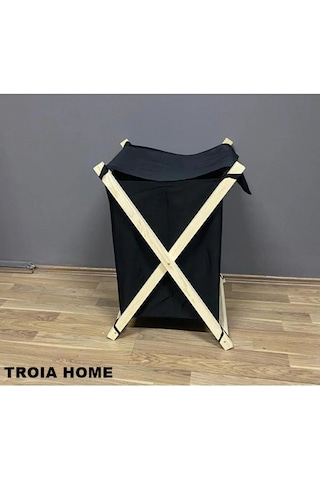 meditroia Yedek Çamaşır Torbası Ahşap Kısmı Gönderilmez TYC006758 Siyah