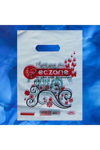 Bio Eczane Poşeti Baskılı El Geçme Poşet 25X35 Cm 1000 Adet 5 Kg