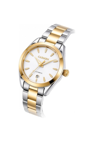 Carmen Crm.20035.05 Miyota Automatic Kol Saati Gold - Gri