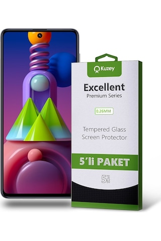 Samsung Uyumlu Galaxy M51 Ekran Koruyucu Cam 5 Adet Ekonomik Paket (541371387) 20 Tl Fark Ile Apple iPhone Hızlı Şarj Kablosu