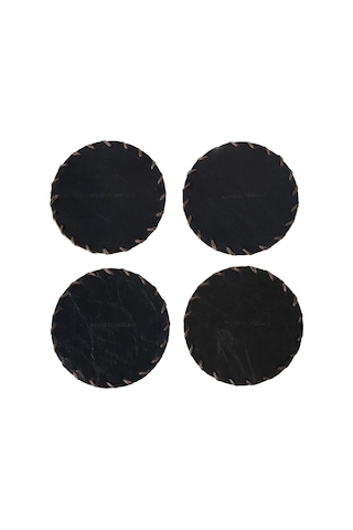 Mudo Home Vıntage Yuvarlak Bardak Altlığı 10 Cm 4'lü Laciver Diğer