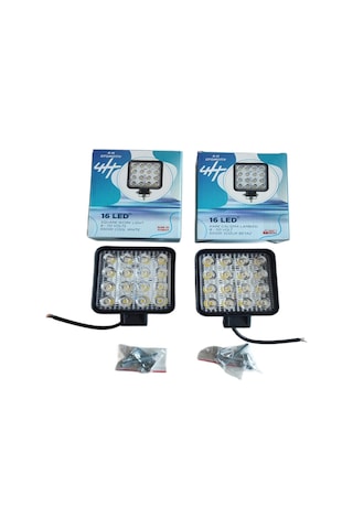 6'Lu Kare Çalışma Lambası Kalın Kasa 28 Mm 8-110 Volt 6500k