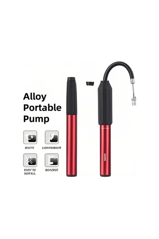 Geeksen Alüminyum Bisiklet Pompa, 120psı, Taşınabilir, Hızlı Şişirme, Vantilatörlü, Mavi, Bisiklet Malzemesi Çok Renkli