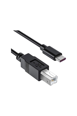 Type C To Usb Printer Yazıcı Tarayıcı Ara Bağlantı Kablosu 1.5metre Kablo