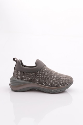 Dgn 730 Kadin Kalin Taban Bağcikli Sneaker Ayakkabi 730-2239-R7512 Gri
