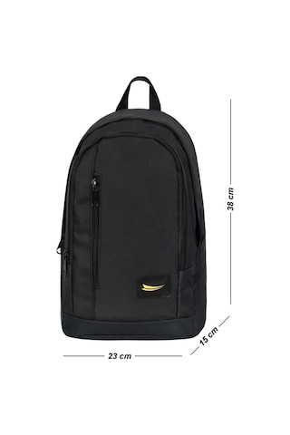 Galb Leather Unisex Siyah Spor Gunluk Mini Sirt Cantasi Cod 2280 Yukseklik 38 Cm