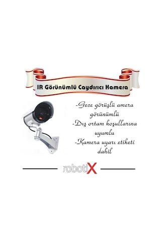 Robotix Gece Görüşlü Görünümlü Ir Caydırıcı Güvenlik Kamerası