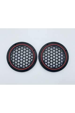 16cm Kırmızı Neon Ledli Hoparlör Kapağı