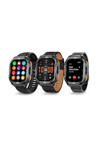 HainoTeko GPS-3 Amoled Ekran Su Geçirmez Akıllı Saat (Distribütör Garantili)