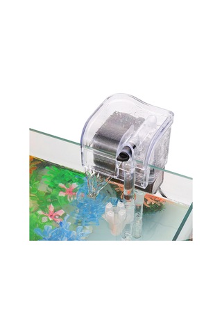 Kangvka Dh06-1 Akvaryum Filtresi, Duvar Tipi Şelale Filtre, Yağ Filmi Temizleme, 2 Aşamalı Filtre, 205l/saat, Avrupa Standartı