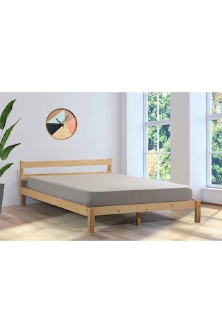 Hayal 90x190 Doğal Masif Çam Ahşap Karyola Montessori Yatak