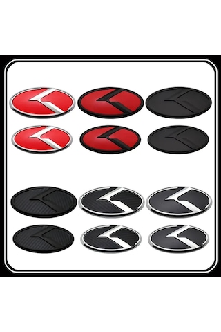 Stil 6-çok Tarzı Modifiye Araba Sticker Araba Ön Ve Arka Logo Rozeti Çıkartması Kıa Forte Optima Sorento Sportage Rio K