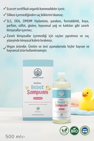 Apayrı Yaşam Doğal Bebek Şampuanı 500 Ml