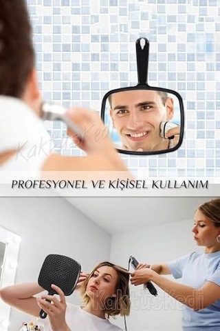 Kare Makyaj Ve El Aynası Siyah 18 X 32 7480000717354 Genel