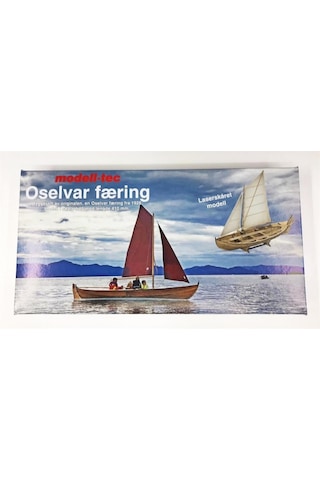 Türk Model 1/15 6010300 Oselvar Færing Norveç Sandalı, 41 Cm. Ahşap Model Kiti-55233