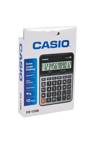 Casio DX-120B Masaüstü 12 Hane Hesap Makinesi
