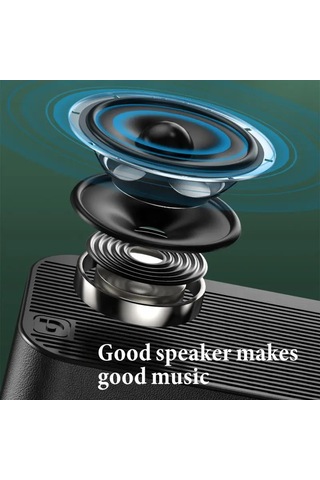 Conventions1 Kablosuz Bluetooth Hoparlör Led Ekran Stereo Bas