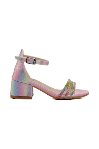 Pembe Taş İşlemeli Kız Çocuk Sandalet 253 Ry 6504 P Pembe