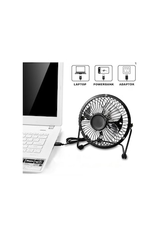 Obev Masa Üstü Usb Fan Soğutucu Vantilatör Klima - Metal Serinlet