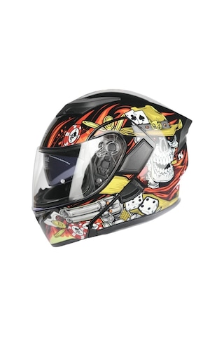 Rhkc 902 Çene Açılır Vizörlü Kask İskelet Renkli