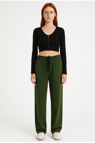 Axxel Kadın Haki İnterlok Eşofman Altı-p2268 Haki