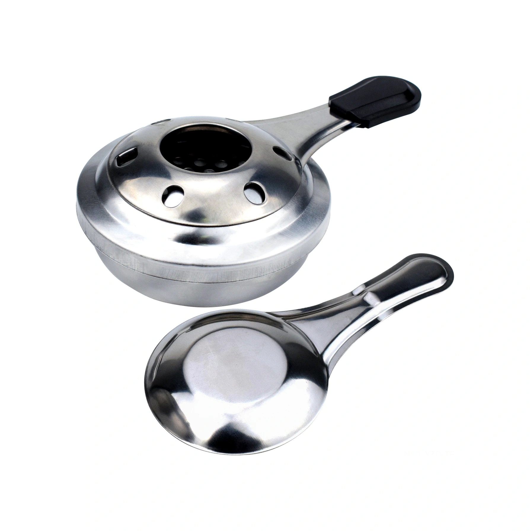 Yuntech01 16cm Paslanmaz Çelik Mini Alkol Ocluğu - Ev Ve Dış Mekan Kullanıma Uygun, Çikolata/peynir Fondue Ve Çorba Isıtıcı, Isıya Dayanıklı Ve Taşınabilir Gri