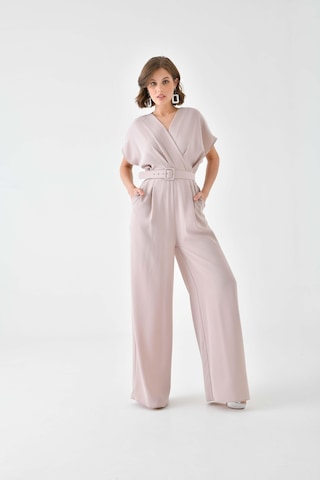 Ftz Women Kadın Kemerli Tulum Beige 30724-beige Bej
