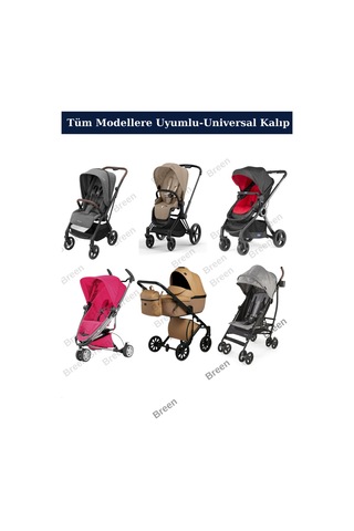 Bebek Arabası Branda - Koruyucu Örtü - Su Geçirmez Tozdan Korur Siyah