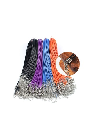 100 Adet Kristal Kolye Kolye Halat Takı Kordon Koyu Yeşil Çok Renkli